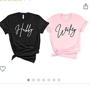 Matching Wifey (S) and Hubby (XL) Shirt